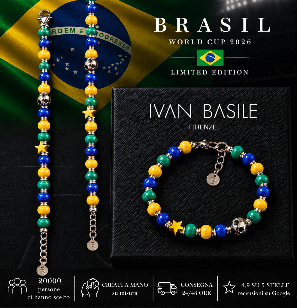 BRASILE Bracciale gancio