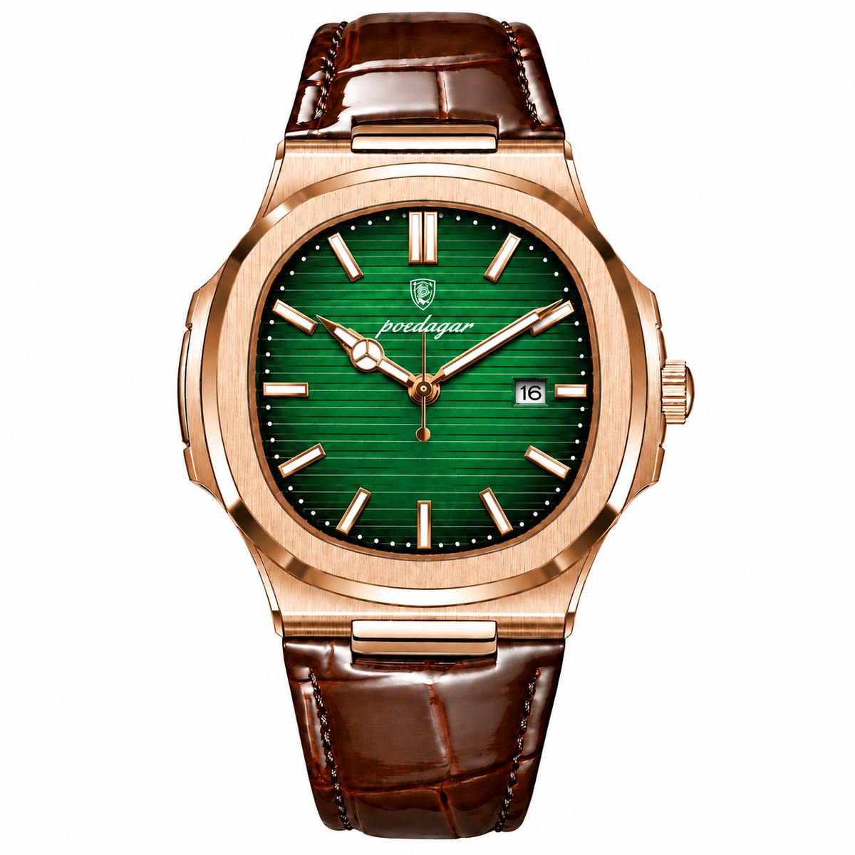 PRESTIGE GREEN/ROSE LEATHER 40 mm