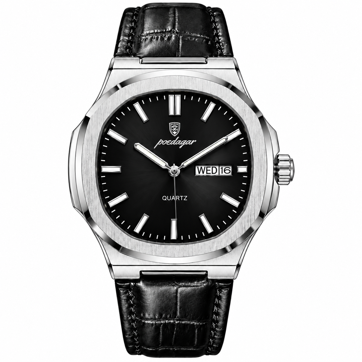 PRESTIGE BLACK LEATHER  40 mm Attesa 10 giorni lavorativi
