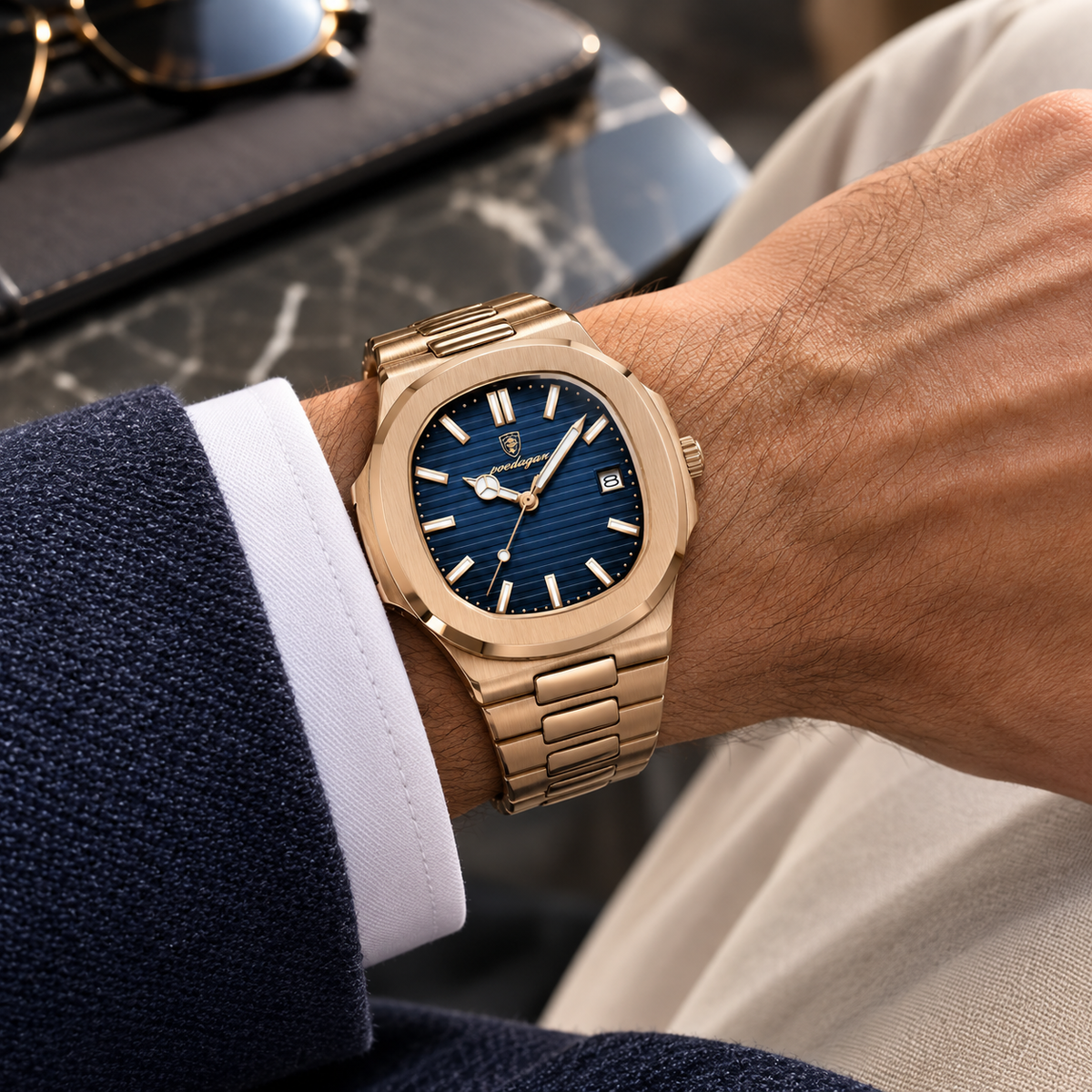 PRESTIGE GOLD/BLUE 40 mm