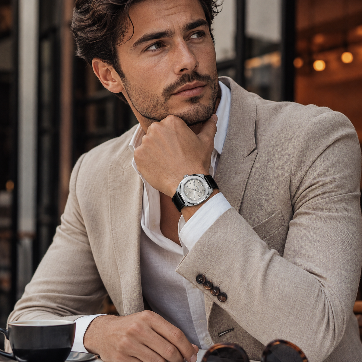 PRESTIGE MR GRAY LEATHER  40 mm Attesa 10 giorni lavorativi