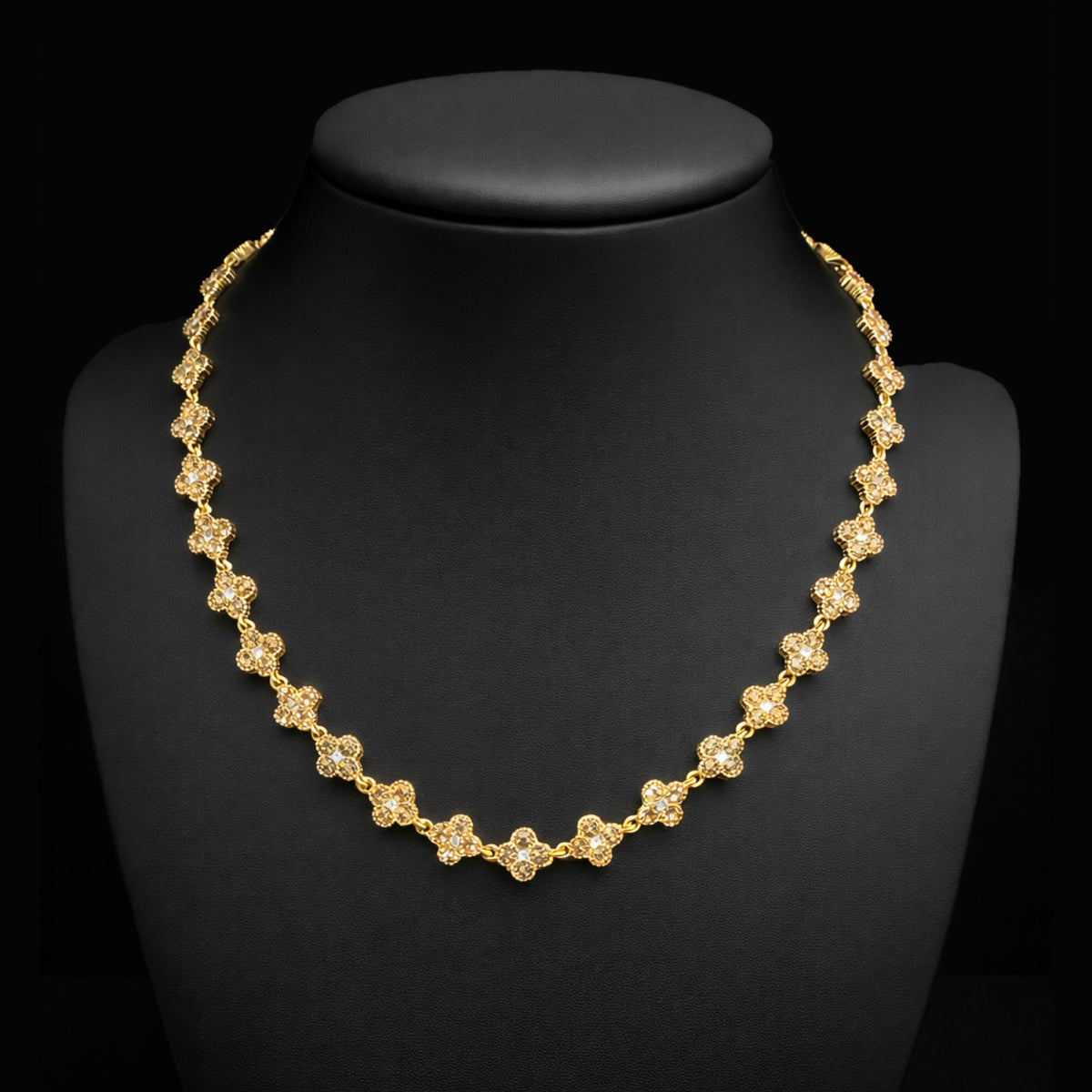 COLLANA TENNIS BOUQUET ORO