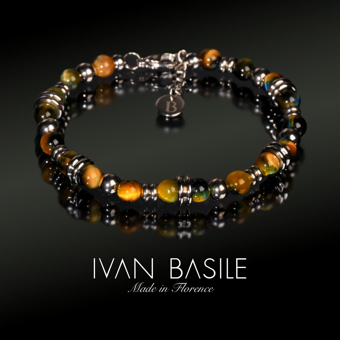 FORMENTERA Bracciale con gancio in acciaio 6 mm
