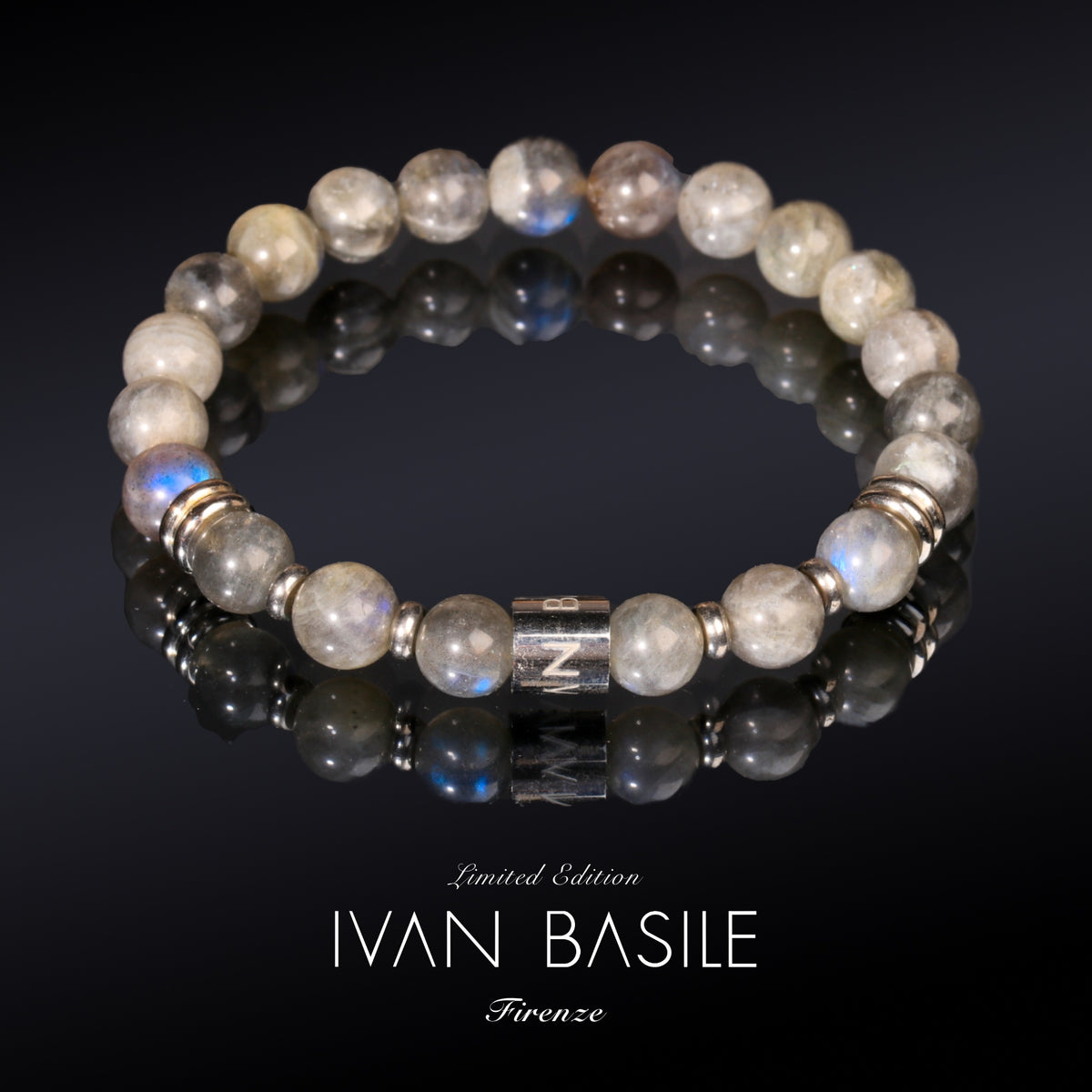 LABRADORITE Bracciale Elastico 8 mm