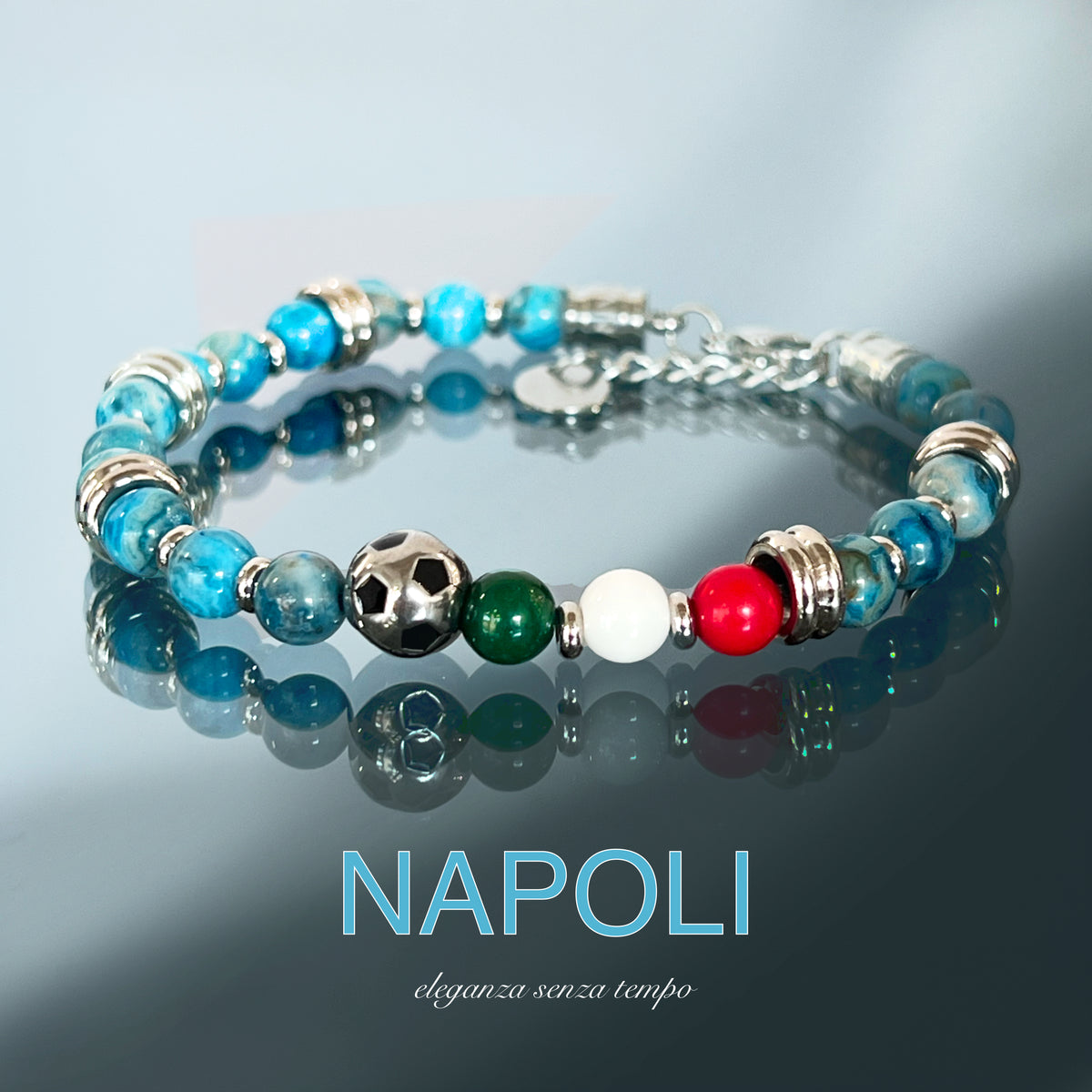 NAPOLI GANCIO IN ACCIAIO PIETRA 6 MM
