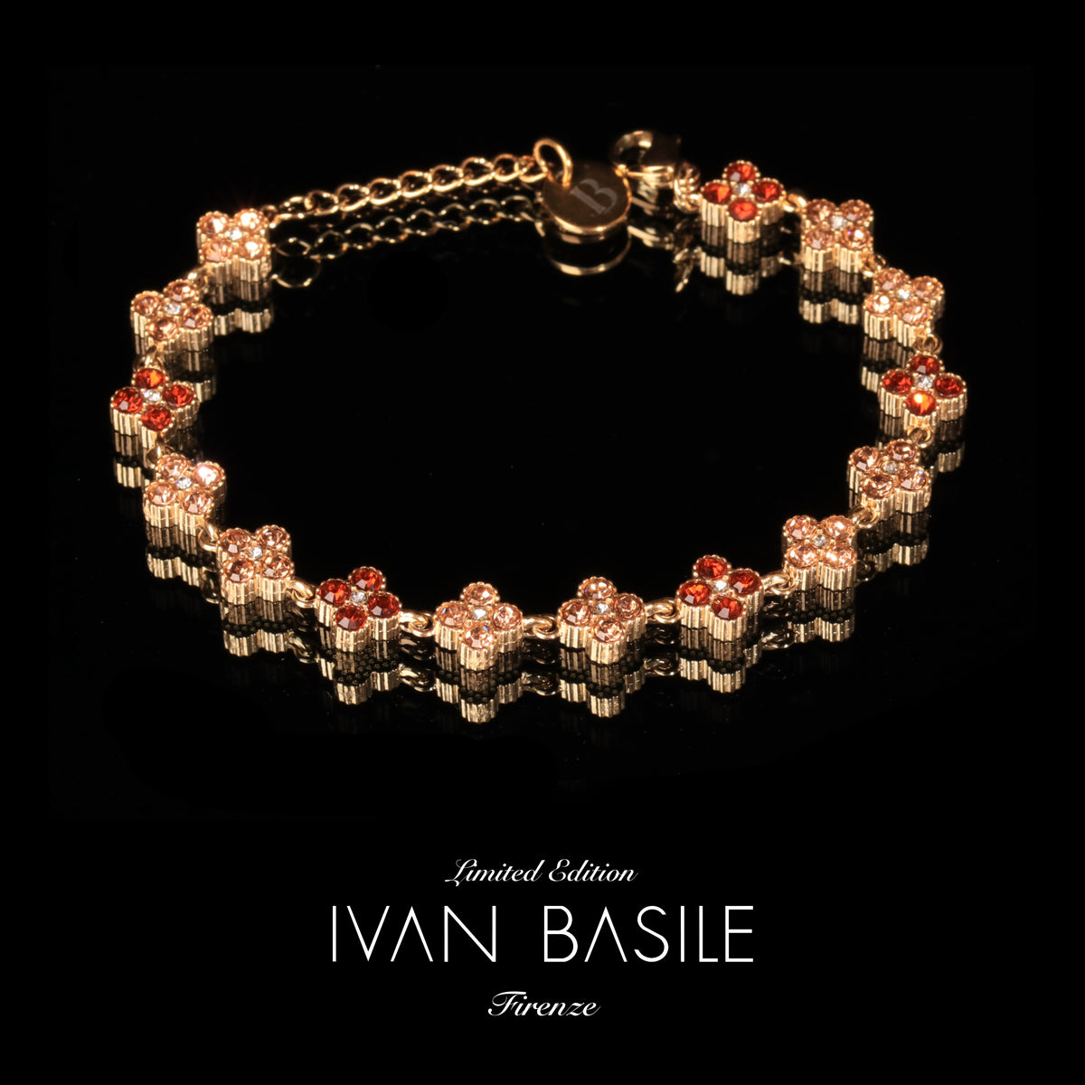 BRACCIALE TENNIS BOUQUET ORO