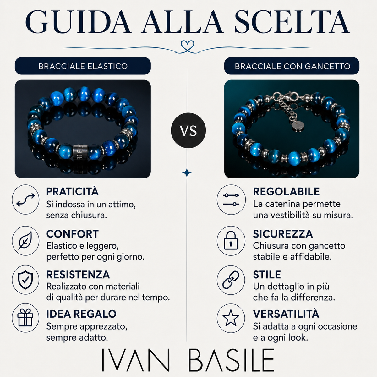 NERO Bracciale con Gancio