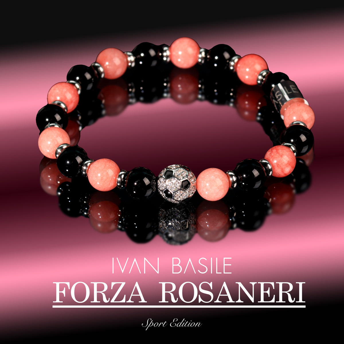 PALERMO SUPREME ZIRCONE Bracciale elastico 8mm