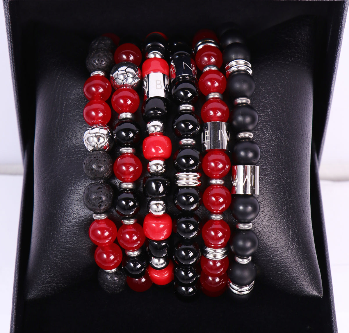 ROSSONERI SET 6 BRACCIALI COFANETTO SUPER LEAGUE